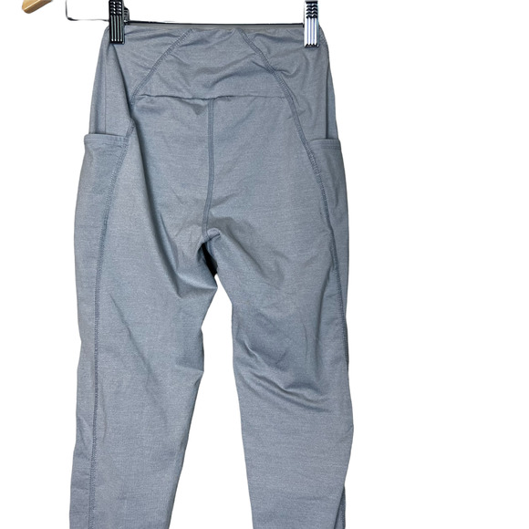 GymShark Dry Moisture Management Leggings Side Pockets Workout Gray‎ - Picture 5 of 9